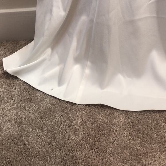 Share Marchesa Notte White Cap Sleeve Dress Gown Size 6 NEW - Picture 6 of 12